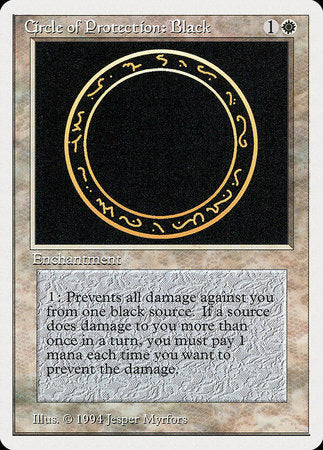 Circle of Protection: Black [Summer Magic / Edgar] | Mindsight Gaming