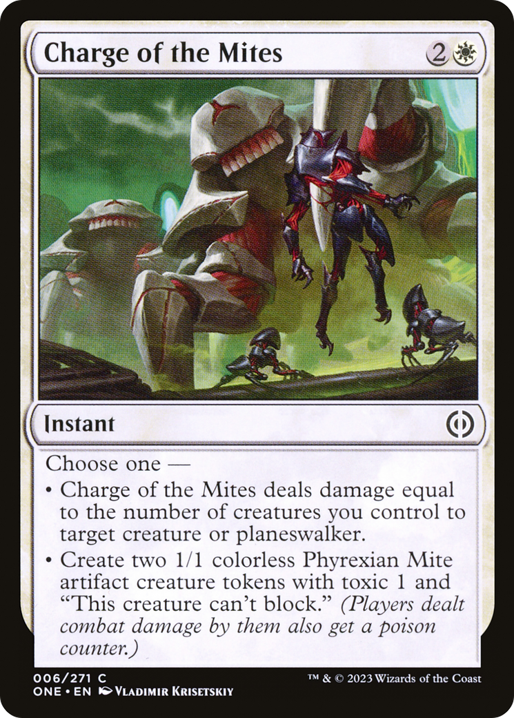 Charge of the Mites [Phyrexia: All Will Be One] | Mindsight Gaming