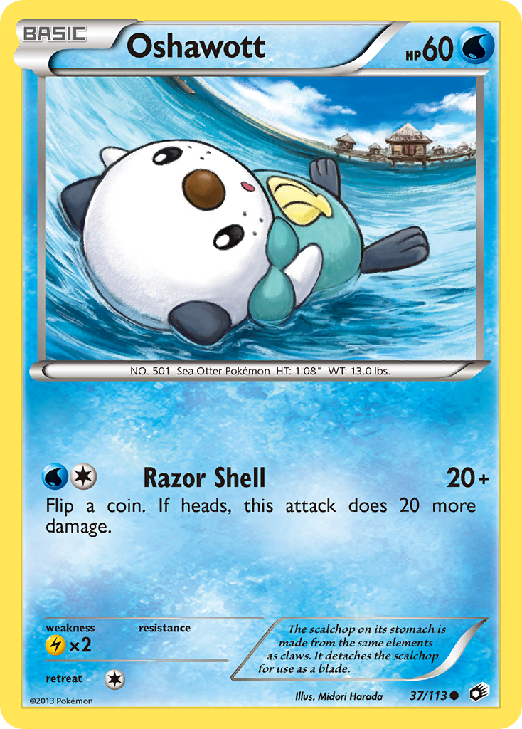 Oshawott (37/113) [Black & White: Legendary Treasures] | Mindsight Gaming