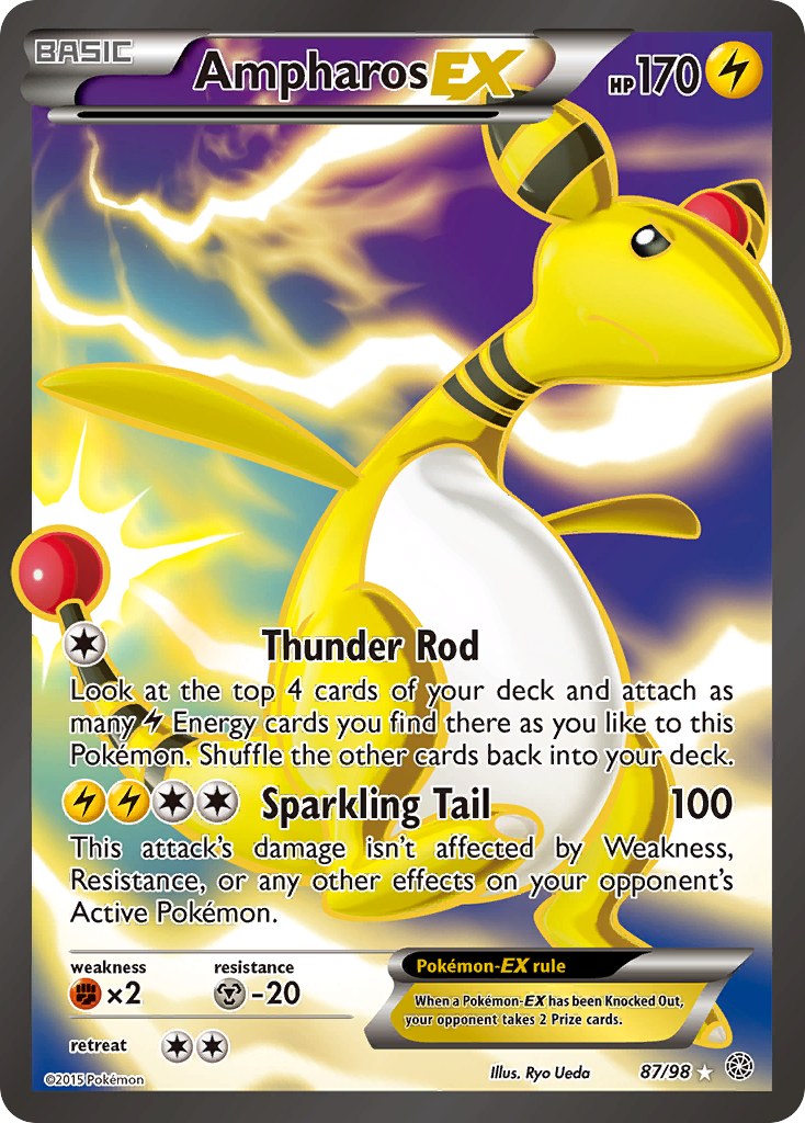 Ampharos EX (87/98) [XY: Ancient Origins] | Mindsight Gaming