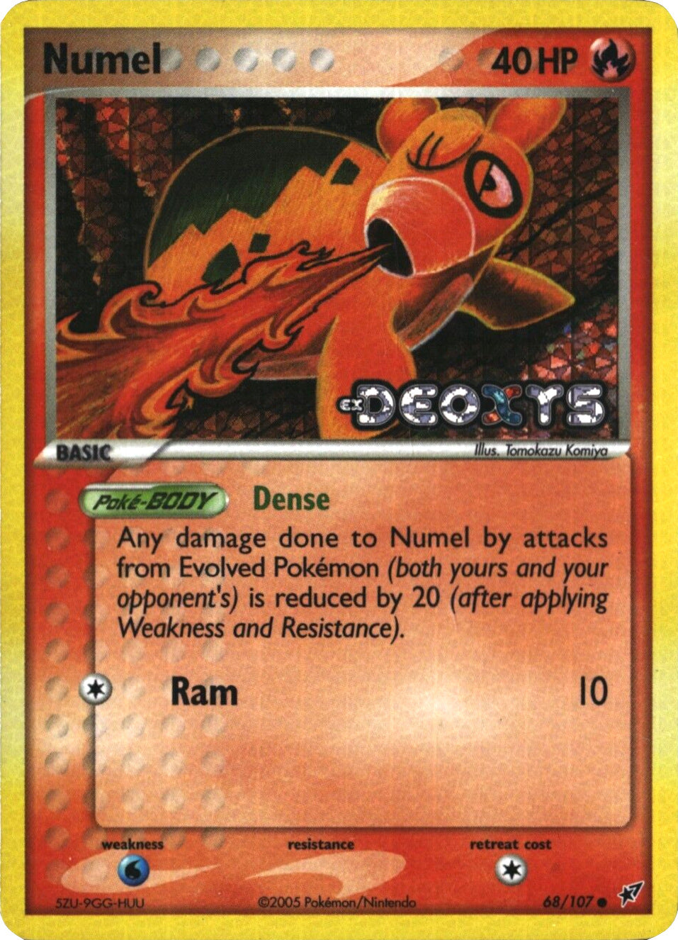 Numel (68/107) (Stamped) [EX: Deoxys] | Mindsight Gaming