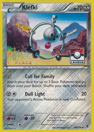 Klefki (66/119) (League Promo 1st Place) [XY: Phantom Forces] | Mindsight Gaming