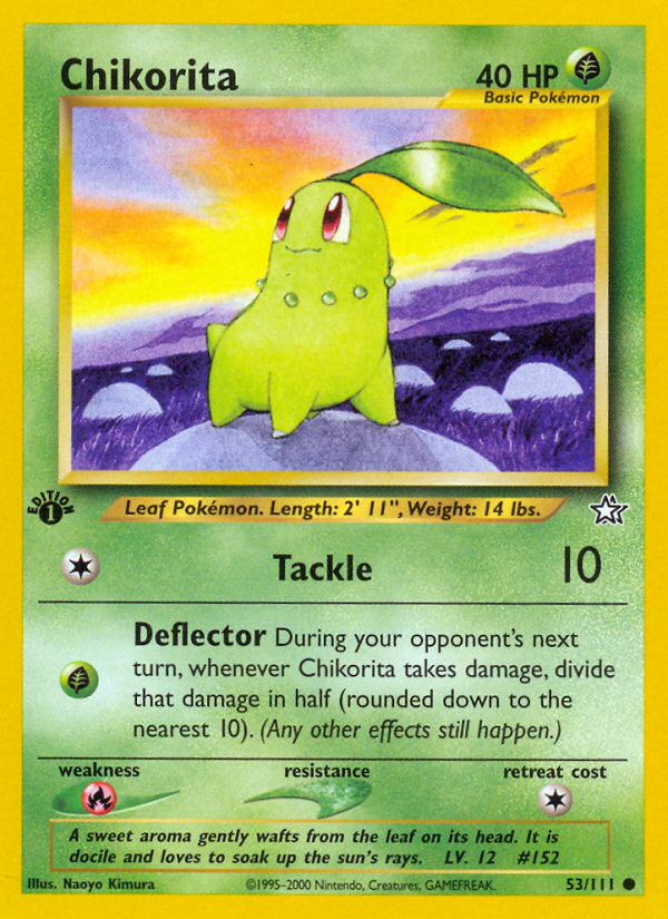 Chikorita (53/111) [Neo Genesis 1st Edition] | Mindsight Gaming