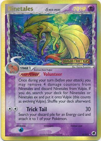 Ninetales (8/101) (Delta Species) (Stamped) [EX: Dragon Frontiers] | Mindsight Gaming