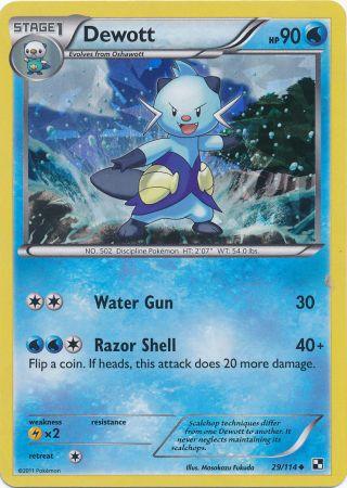 Dewott (29/114) (Cracked Ice Holo) [Black & White: Base Set] | Mindsight Gaming