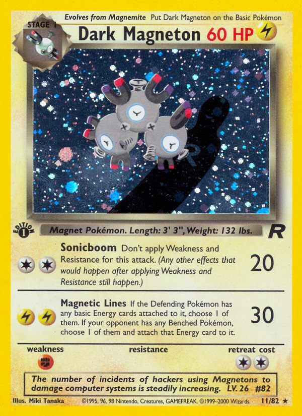 Dark Magneton (11/82) [Team Rocket 1st Edition] | Mindsight Gaming