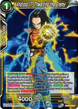 Android 17, Thwarting the Enemy (BT14-109) [Cross Spirits] | Mindsight Gaming