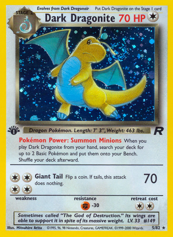 Dark Dragonite (5/82) [Team Rocket 1st Edition] | Mindsight Gaming