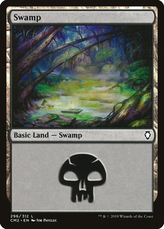 Swamp (296) [Commander Anthology Volume II] | Mindsight Gaming