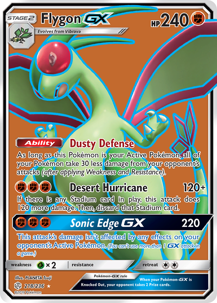 Flygon GX (218/236) [Sun & Moon: Cosmic Eclipse] | Mindsight Gaming