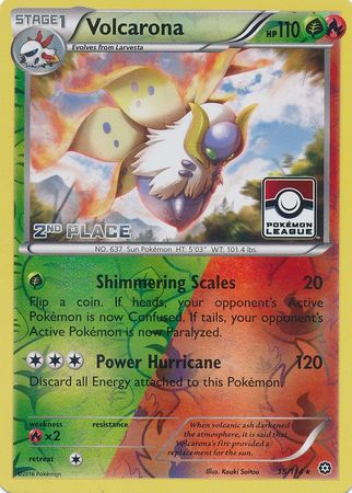 Volcarona (15/114) (League Promo 2nd Place) [XY: Steam Siege] | Mindsight Gaming