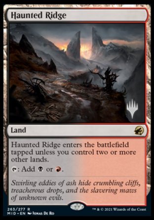 Haunted Ridge (Promo Pack) [Innistrad: Midnight Hunt Promos] | Mindsight Gaming