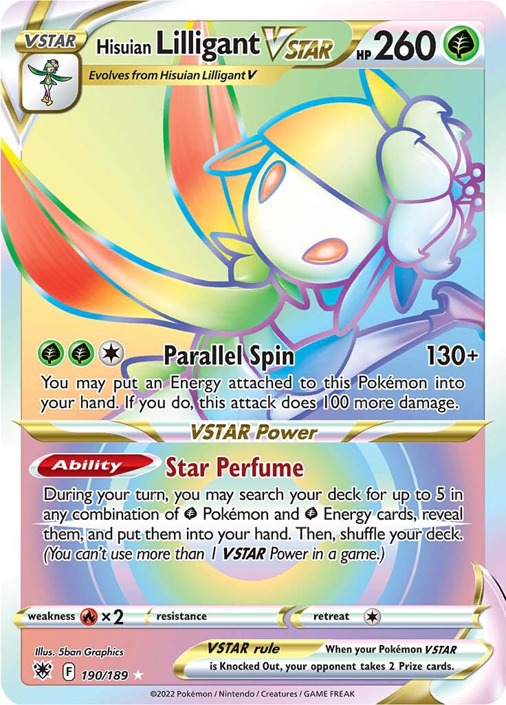 Hisuian Lilligant VSTAR (190/189) [Sword & Shield: Astral Radiance] | Mindsight Gaming