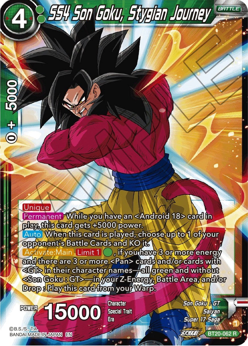 SS4 Son Goku, Stygian Journey (BT20-062) [Power Absorbed] | Mindsight Gaming