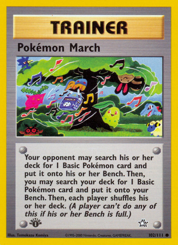 Pokemon March (102/111) [Neo Genesis 1st Edition] | Mindsight Gaming