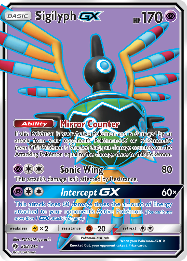 Sigilyph GX (202/214) [Sun & Moon: Lost Thunder] | Mindsight Gaming