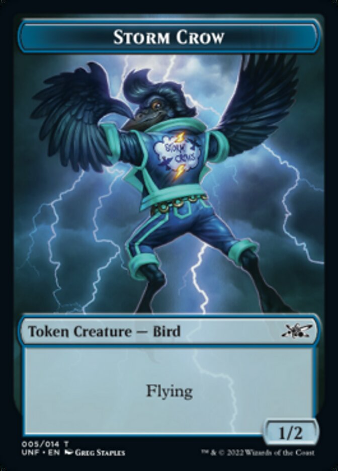 Storm Crow Token [Unfinity Tokens] | Mindsight Gaming