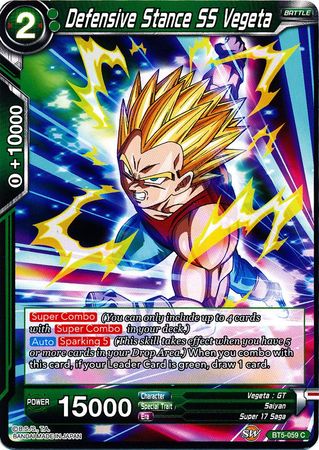 Defensive Stance SS Vegeta (BT5-059) [Miraculous Revival] | Mindsight Gaming