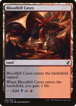 Bloodfell Caves [Commander 2019] | Mindsight Gaming