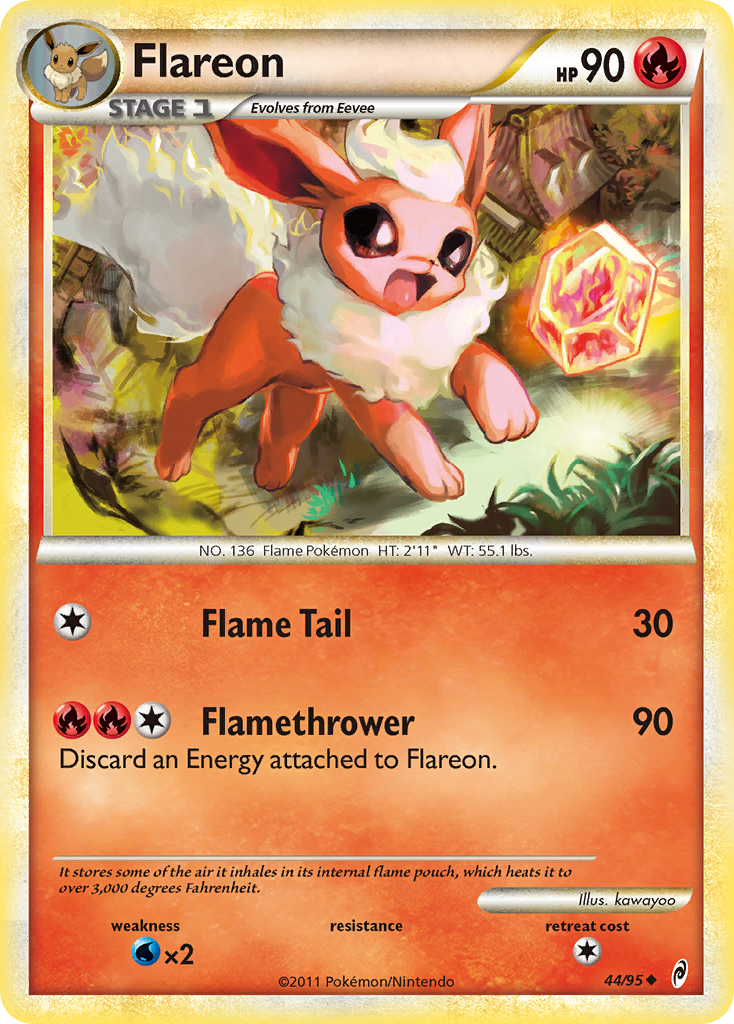 Flareon (44/95) [HeartGold & SoulSilver: Call of Legends] | Mindsight Gaming