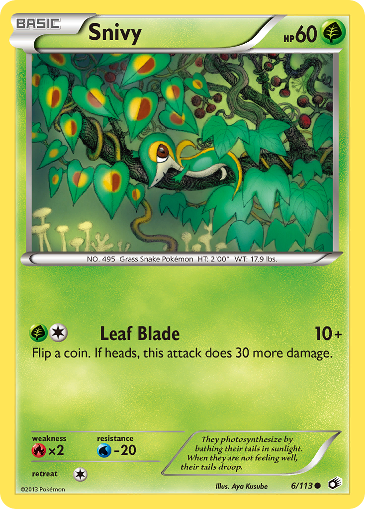 Snivy (6/113) [Black & White: Legendary Treasures] | Mindsight Gaming