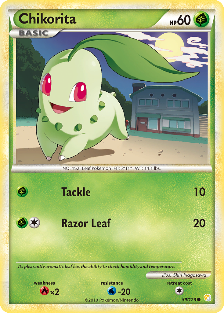 Chikorita (59/123) [HeartGold & SoulSilver: Base Set] | Mindsight Gaming