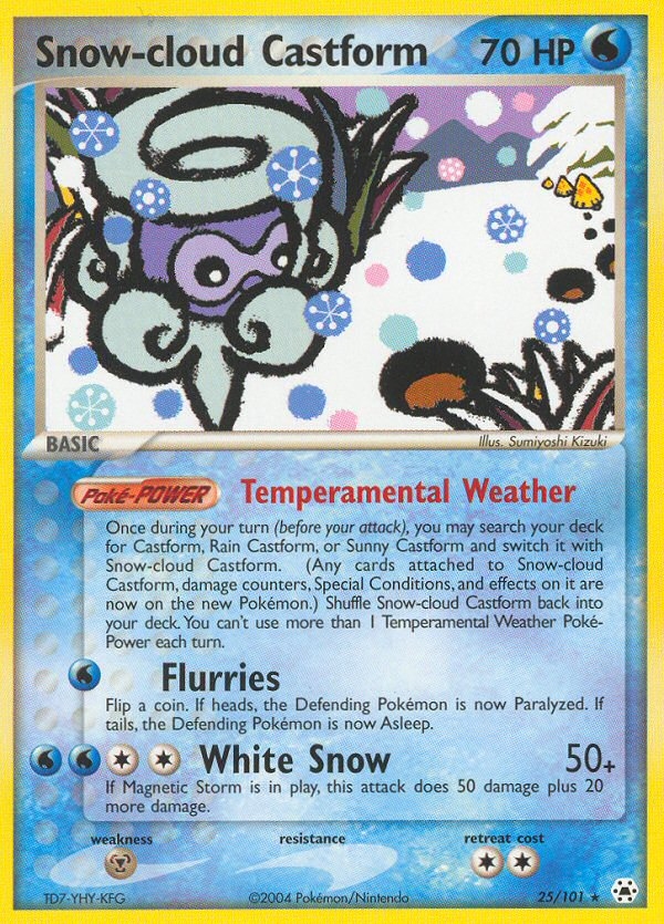 Snow-cloud Castform (25/101) [EX: Hidden Legends] | Mindsight Gaming