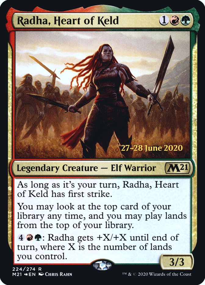 Radha, Heart of Keld  [Core Set 2021 Prerelease Promos] | Mindsight Gaming