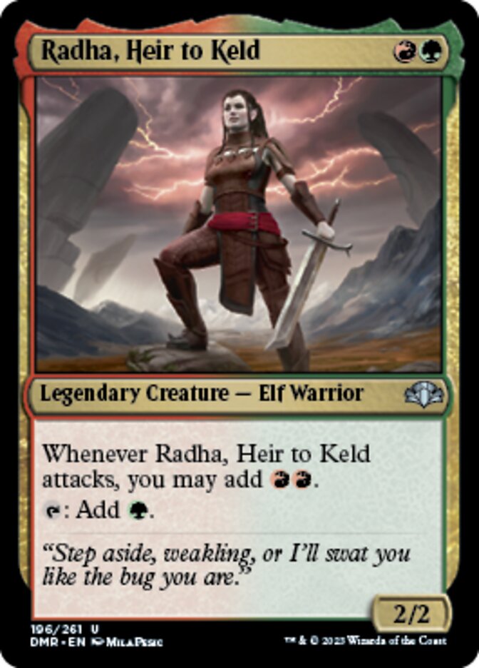 Radha, Heir to Keld [Dominaria Remastered] | Mindsight Gaming