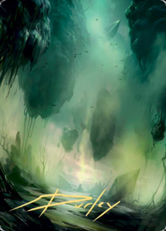 Swamp 1 Art Card (Gold-Stamped Signature) [Zendikar Rising Art Series] | Mindsight Gaming