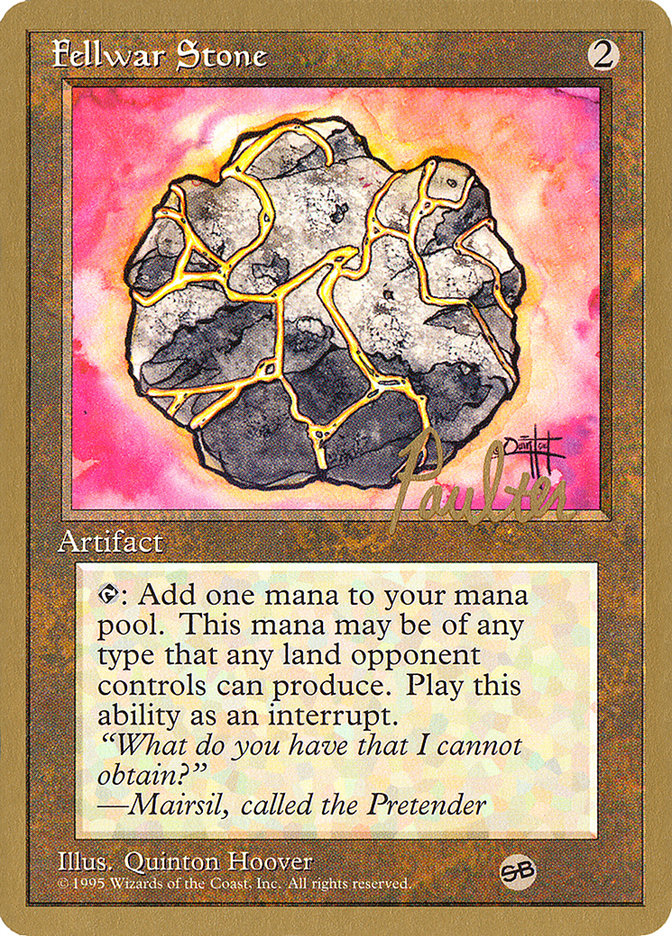 Fellwar Stone (Preston Poulter) (SB) [Pro Tour Collector Set] | Mindsight Gaming