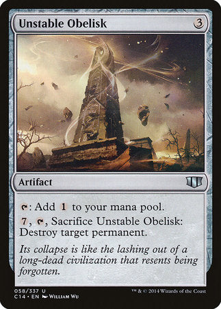 Unstable Obelisk [Commander 2014] | Mindsight Gaming