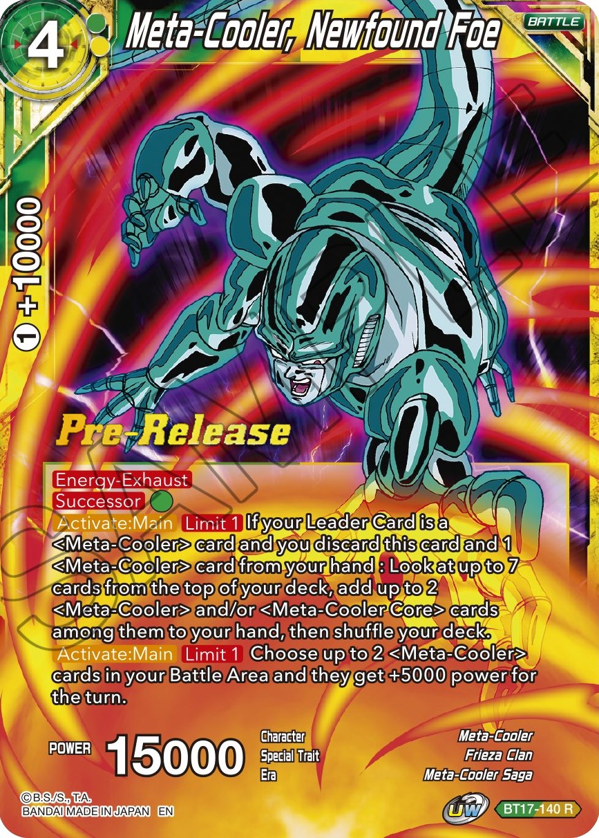 Meta-Cooler, Newfound Foe (BT17-140) [Ultimate Squad Prerelease Promos] | Mindsight Gaming