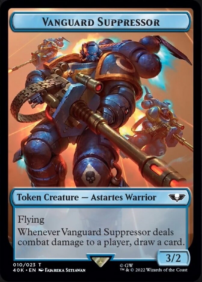 Soldier (004) // Vanguard Suppressor Double-sided Token (Surge Foil) [Universes Beyond: Warhammer 40,000 Tokens] | Mindsight Gaming