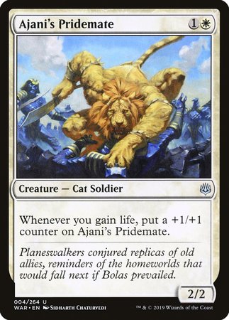 Ajani's Pridemate [War of the Spark] | Mindsight Gaming