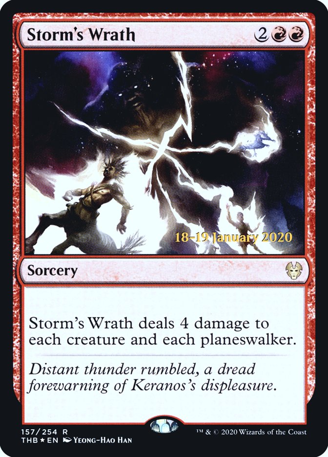 Storm's Wrath [Theros Beyond Death Prerelease Promos] | Mindsight Gaming