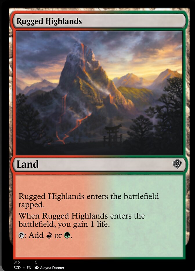 Rugged Highlands [Starter Commander Decks] | Mindsight Gaming