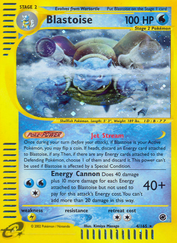 Blastoise (4/165) [Expedition: Base Set] | Mindsight Gaming