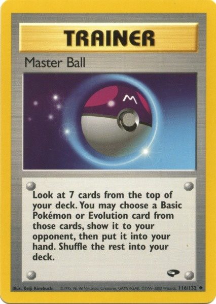 Master Ball (116/132) [Gym Challenge Unlimited] | Mindsight Gaming