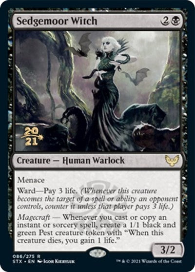 Sedgemoor Witch [Strixhaven: School of Mages Prerelease Promos] | Mindsight Gaming