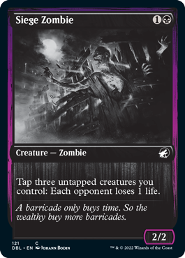 Siege Zombie [Innistrad: Double Feature] | Mindsight Gaming