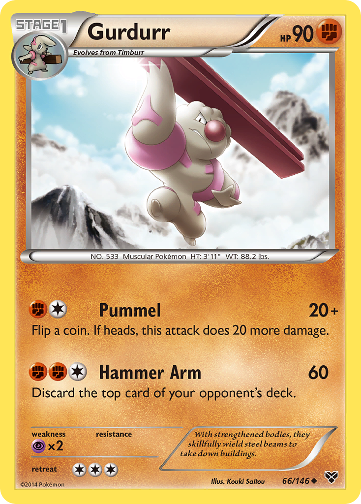 Gurdurr (66/146) [XY: Base Set] | Mindsight Gaming