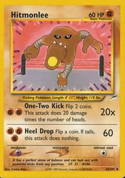 Hitmonlee (42/105) [Neo Destiny Unlimited] | Mindsight Gaming