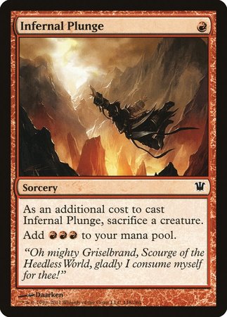 Infernal Plunge [Innistrad] | Mindsight Gaming