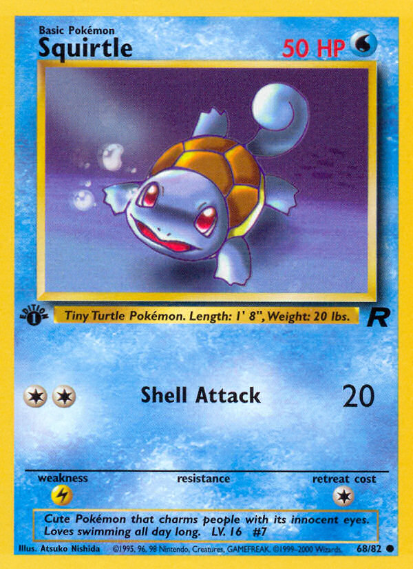 Squirtle (68/82) [Team Rocket 1st Edition] | Mindsight Gaming