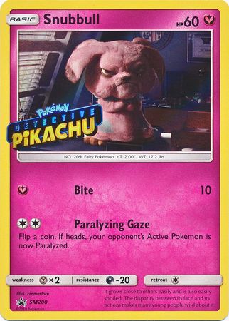 Snubbull Detective (SM200) (Pikachu Stamped) [Sun & Moon: Black Star Promos] | Mindsight Gaming