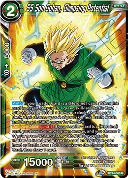 SS Son Gohan, Glimpsing Potential (BT14-065) [Cross Spirits] | Mindsight Gaming