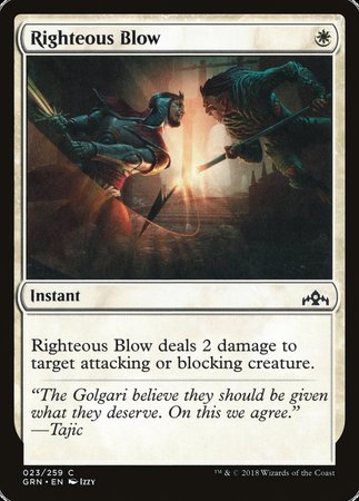 Righteous Blow [Guilds of Ravnica] | Mindsight Gaming