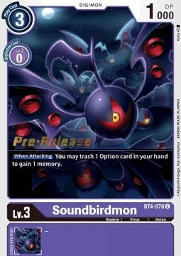 Soundbirdmon [BT4-078] [Great Legend Pre-Release Promos] | Mindsight Gaming