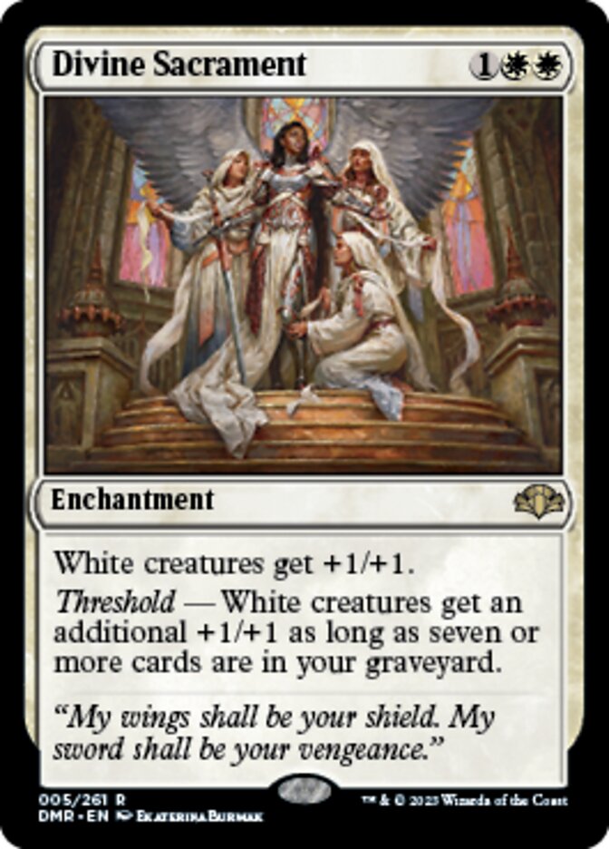 Divine Sacrament [Dominaria Remastered] | Mindsight Gaming